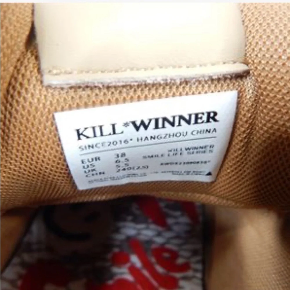 Killwinner Smile Life Series Womens Platform Sneakers Size 6.5 With Box